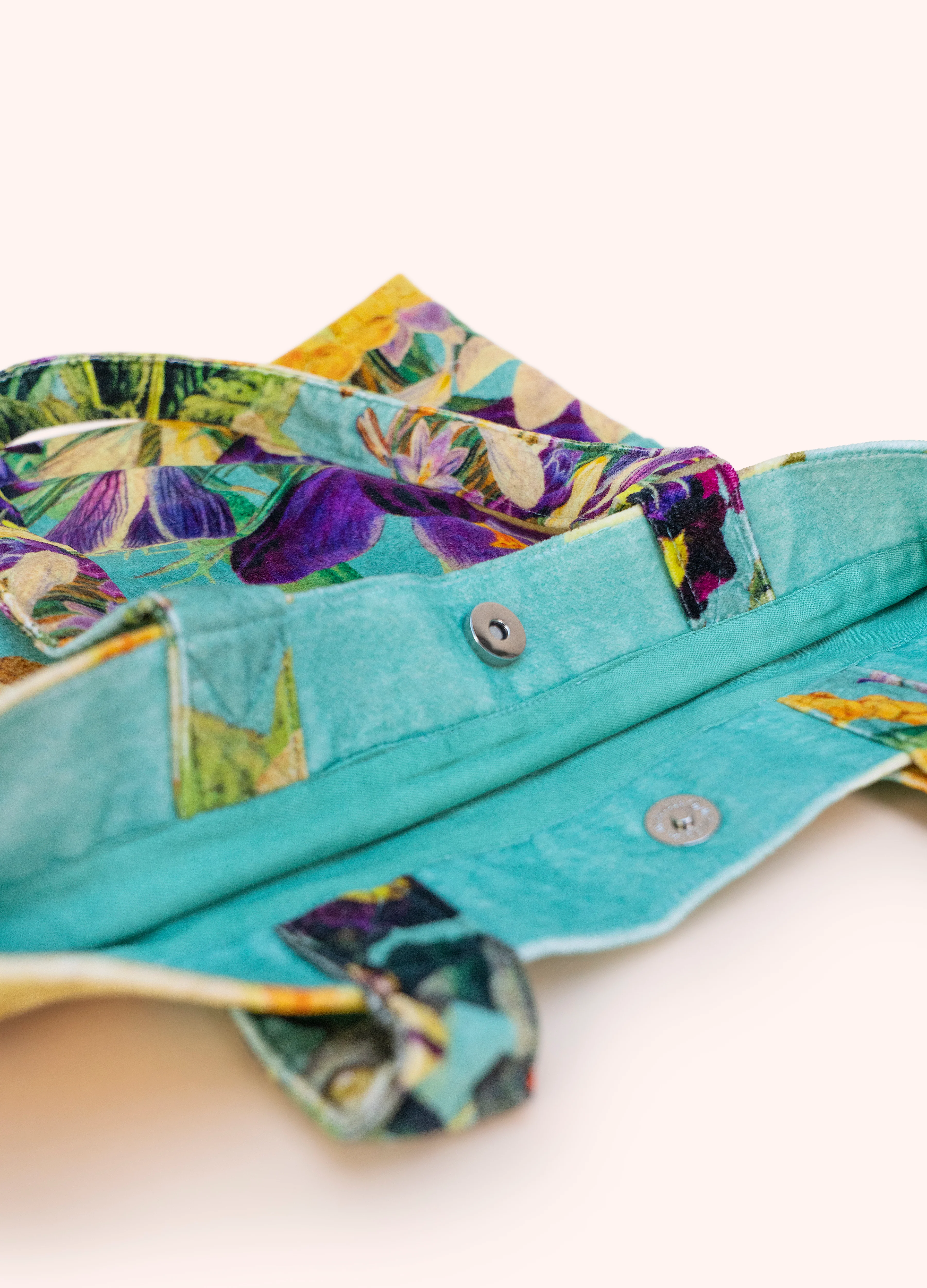 Velvet Tote Bag - Spring Flora - Image 3