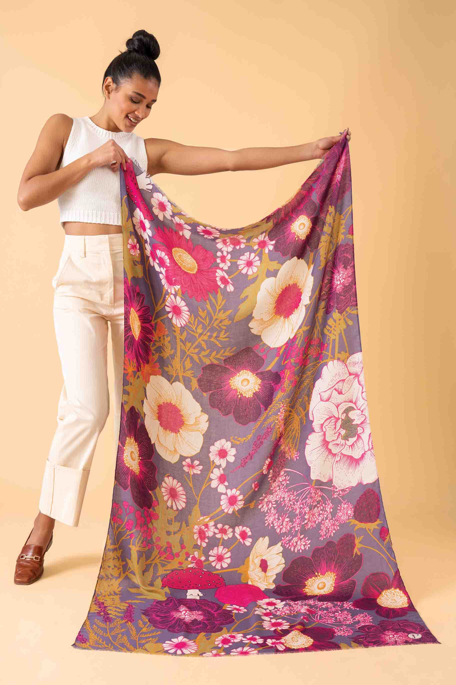 Print Scarf - Wild Woodland