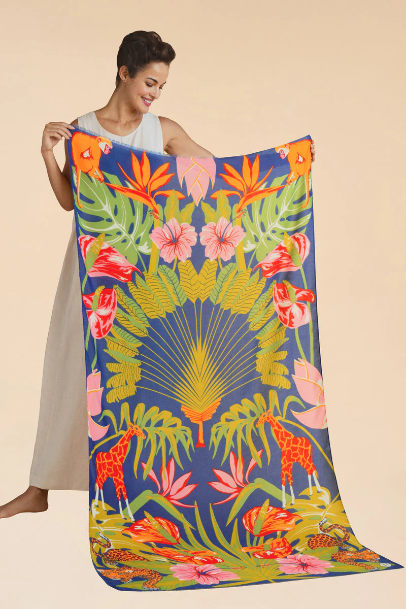 Printed Deco Jungle Scarf