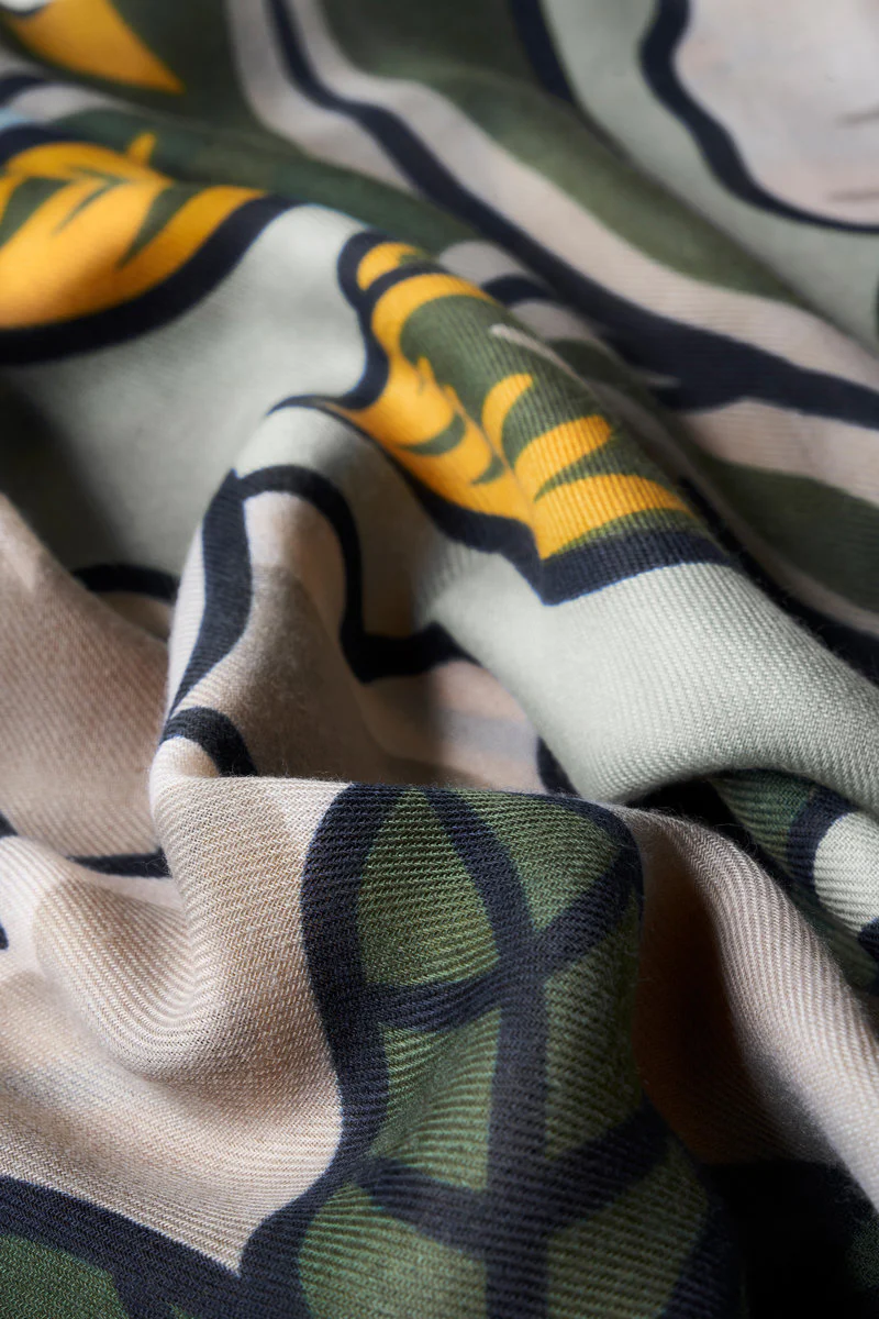 Printed Wild Floral Scarf - Image 4