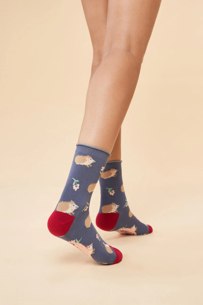 Snuffling Hedgehogs Ankle Socks - Image 4