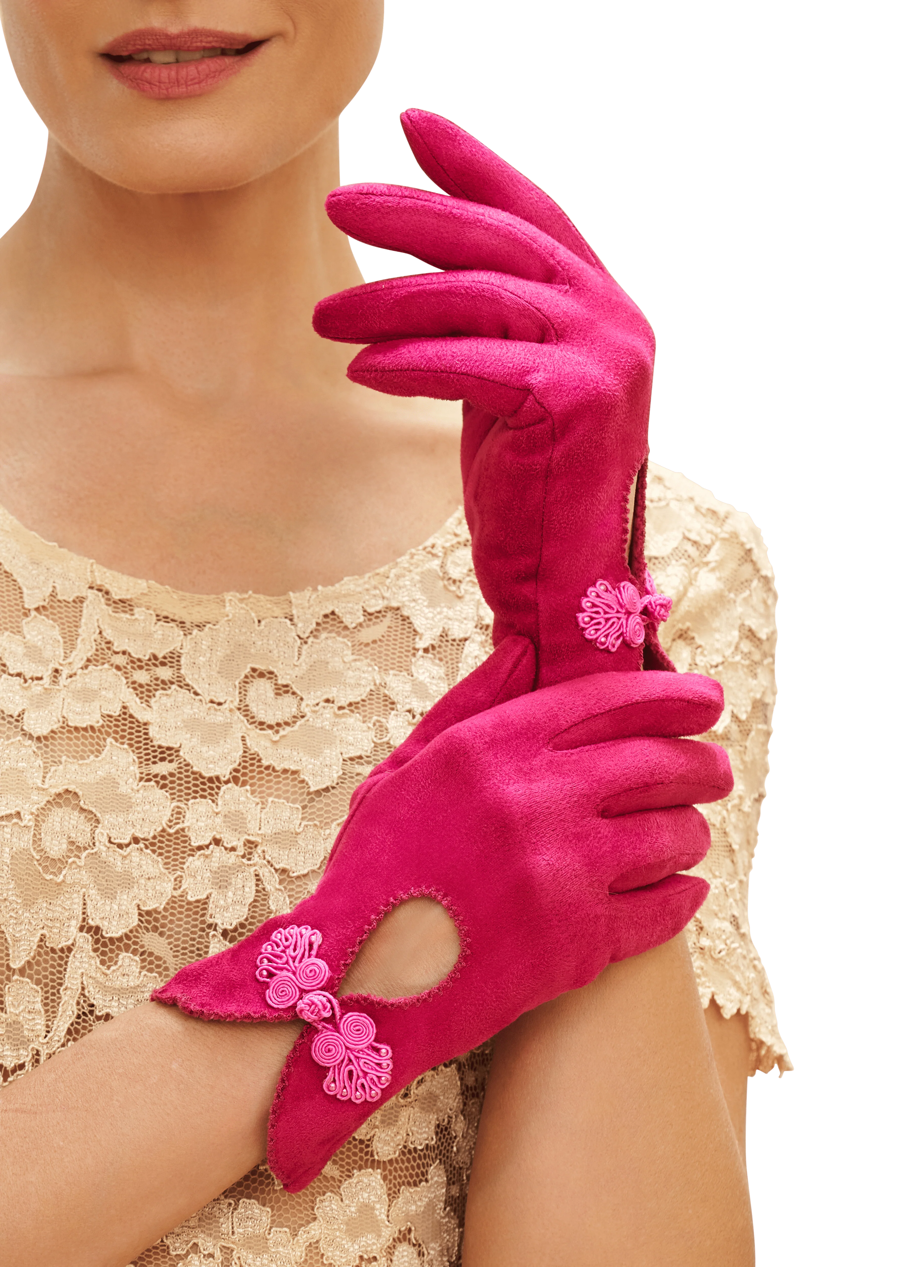 Suki Gloves - Fuchsia