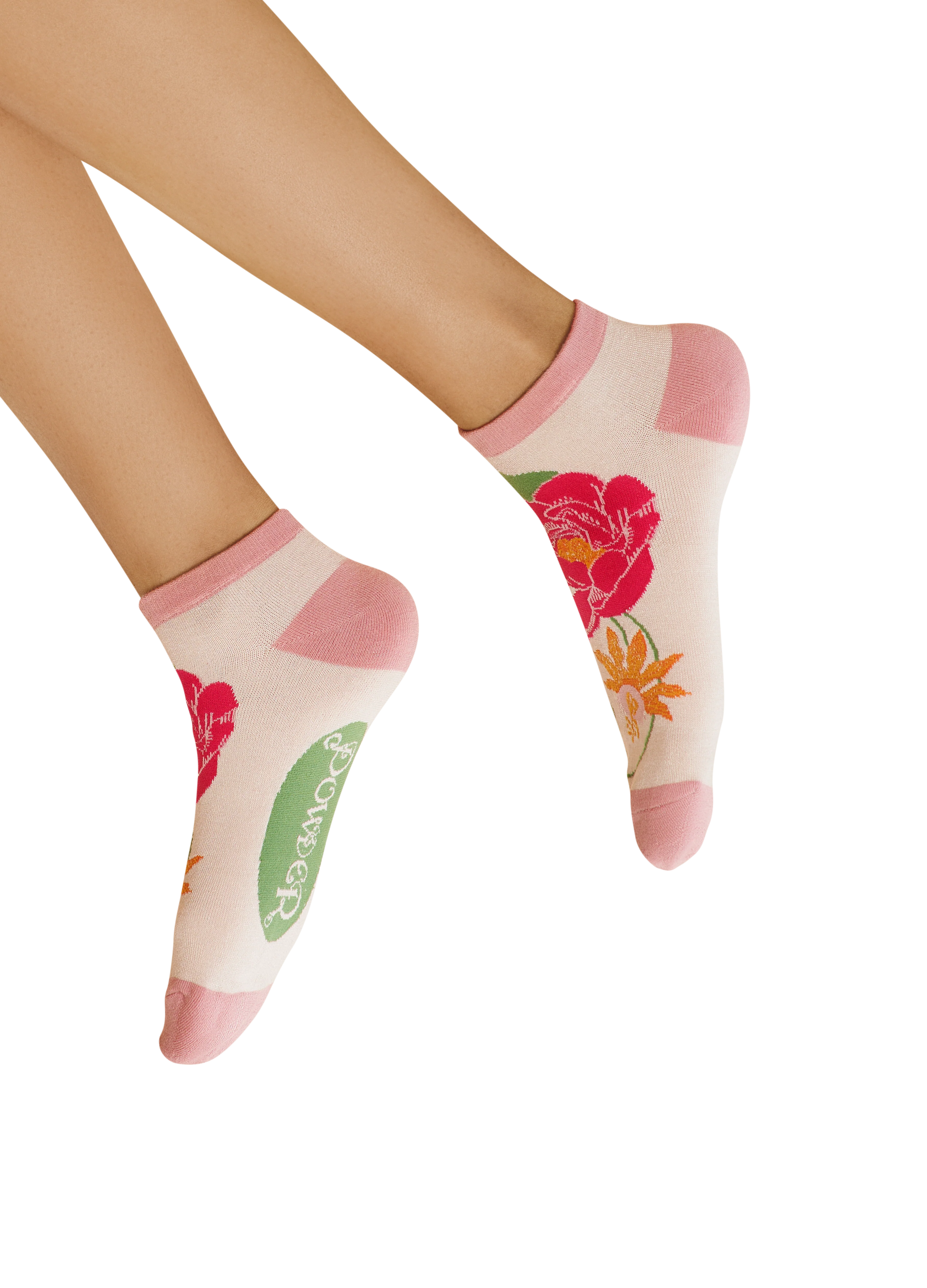 Tropical Flora Trainer Socks
